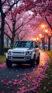 Black supercar wallpaper in night street