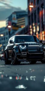 Dark theme black car wallpaper desktop