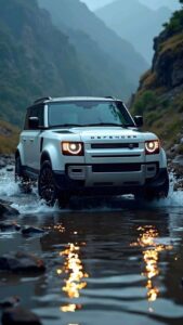 Black sports car wallpaper with smoke effect