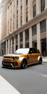 Black car wallpaper with reflection effect