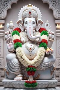 Lord Ganesha image with blessing mudra