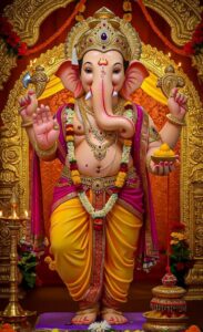 Traditional Maharashtrian Lord Ganesha image