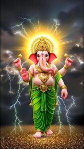Lord Ganesha image artwork for wall frame