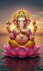 Lord Ganesha Hindu god HD background image