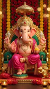 Lord Ganesha detailed illustration HD wallpaper