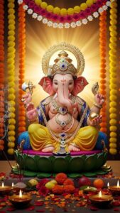 Lord Ganesha luxury artistic background HD