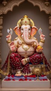Lord Ganesha portrait style HD wallpaper