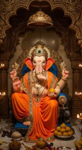 Lord Ganesha vertical mobile wallpaper 1080p