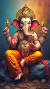 Lord Ganesha blessing devotees HD wallpaper