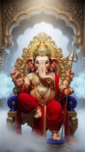 Lord Ganesha animated style wallpaper HD