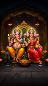 Lord Ganesha pink lotus background HD image