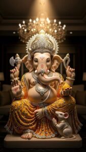 Lord Ganesha abstract art HD wallpaper