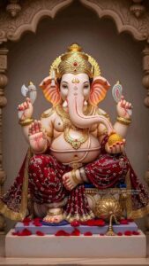 Divine Lord Ganesha cosmic background wallpaper
