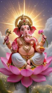Lord Ganesha vector art wallpaper 4K