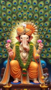 Lord Ganesha with mouse Mooshak HD wallpaper