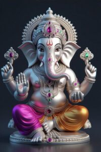 Artistic Lord Ganesha digital wallpaper high resolution