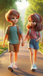 3D cartoon couple relationship HD wallpaper
