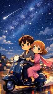 3D cartoon couple love theme background