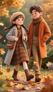 HD 3D cartoon couple romantic wallpaper