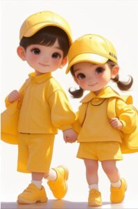 3D cartoon couple sitting together wallpaper