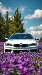 BMW car wallpaper with futuristic lighting