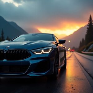 BMW car wallpaper close-up front grill
