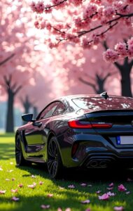 BMW supercar wallpaper in night environment