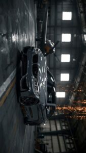 BMW car wallpaper glowing city lights