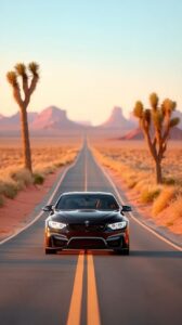 Blue BMW car wallpaper ultra HD background