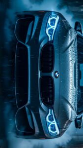 BMW car wallpaper with LED headlights