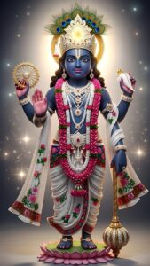 Lord Vishnu image devotional art for prayer and meditation