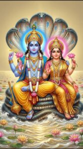 Lord Vishnu image with Adishesha canopy over head