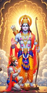 Lord Vishnu image in temple idol form with decorations