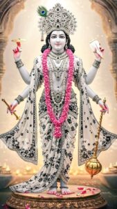 Lord Vishnu image blessing humanity in divine form