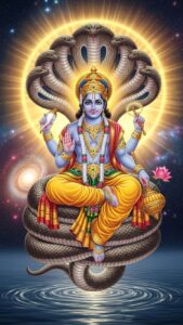 Lord Vishnu image with Sri Lakshmi and Garuda