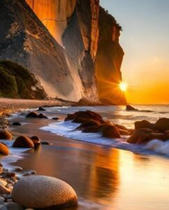 Early morning sunrise images in beautiful nature