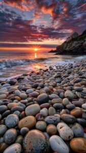 Morning sunrise images with bright natural sunlight