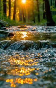 Morning sunrise images with beautiful golden clouds