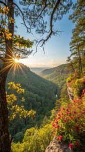 Serene beach morning sunrise images with calm waves