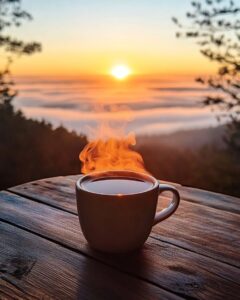 Serene morning sunrise images with colorful sky and soft clouds