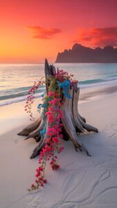 Morning sunrise images with glowing sun and clouds