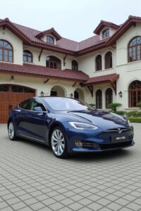 Tesla car wallpaper in 4K ultra HD resolution