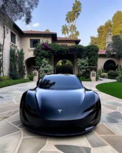 Tesla Model 3 wallpaper urban street photography