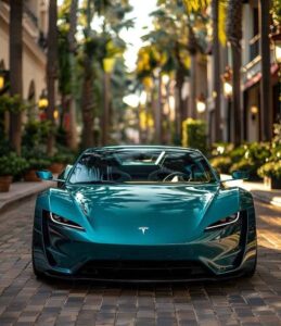 Tesla electric vehicle wallpaper high quality background