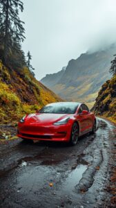 Tesla wallpaper with dramatic lighting photography