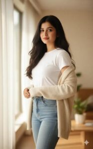 beautiful girl casual look wallpaper