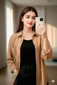 beautiful girl mirror selfie wallpaper