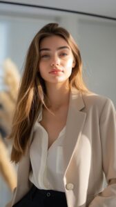 beautiful girl wallpaper glowing light