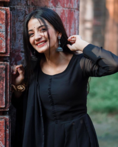 Black Dress Modern Girl